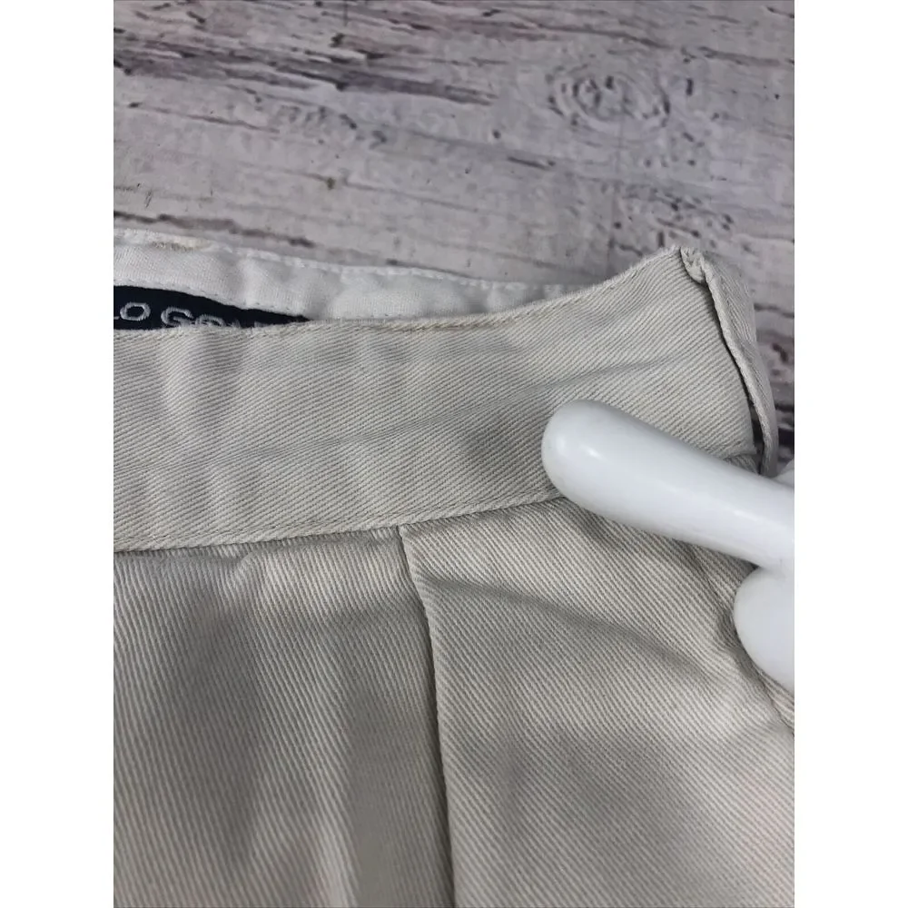 Ralph Lauren Polo Golf Mens 34 Tan Pleated Front Pockets Fairway Shorts‎ Classic - Picture 9 of 11